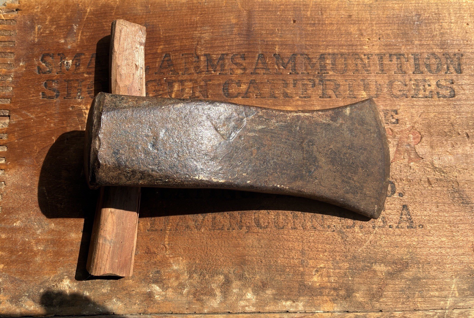 VTG EASCO USA 6 LB Splitting Maul Axe Head ONLY DROP FORGED HEAT TREATED