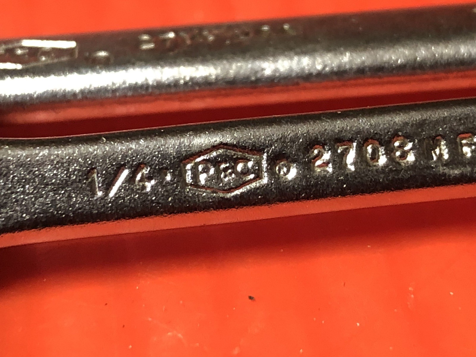 P&C (P & C USA) End Wrench Lot. 7 Wrenches 2708 (1/4”), 5/8”, 7/8”, 2732 (1”)