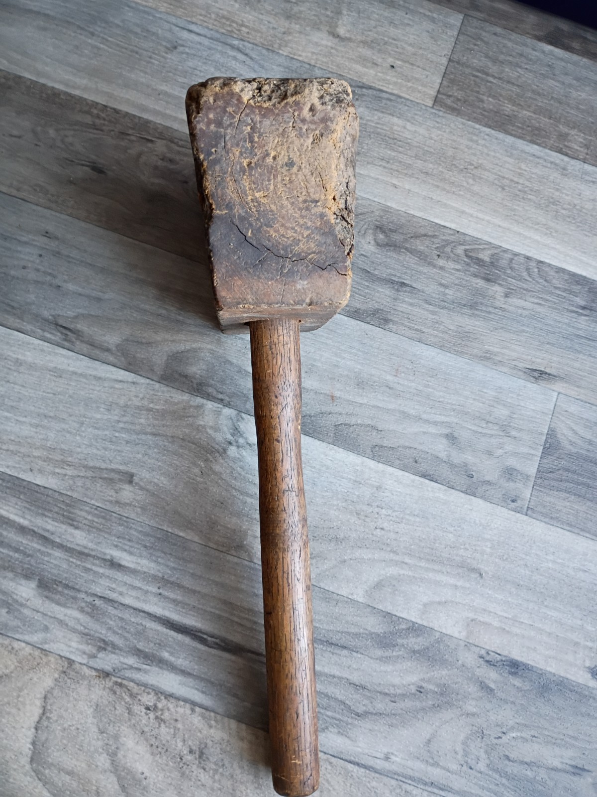 vintage tools wooden carpenter solid wood mallet hammer woodworking 12 tool