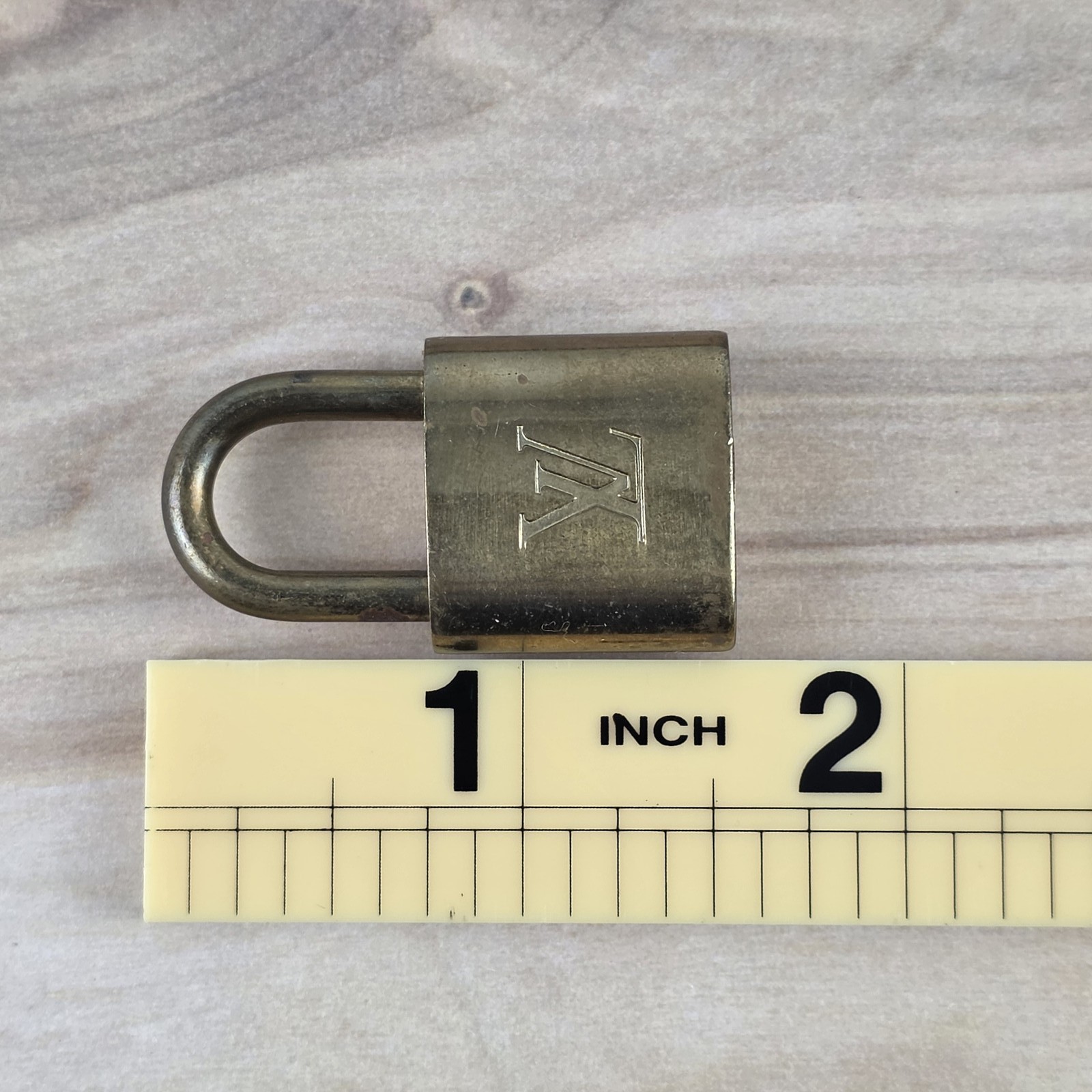 Authentic Louis Vuitton Padlock & 2 Keys Set #317 Made in France Luggage Lock