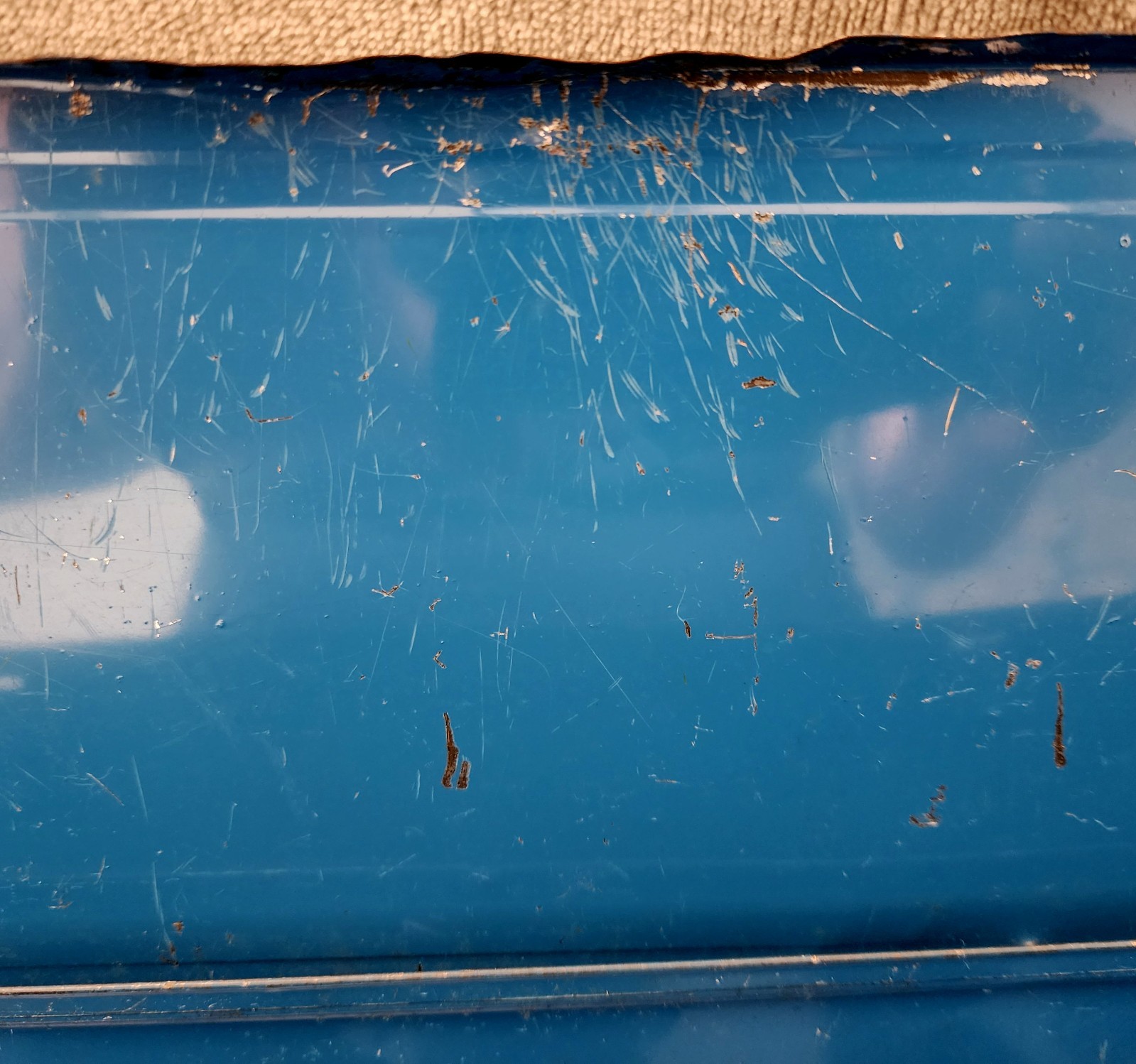 Vintage American Toy & Furniture Co Child’s Tool Box Chest – Empty – Shows Wear