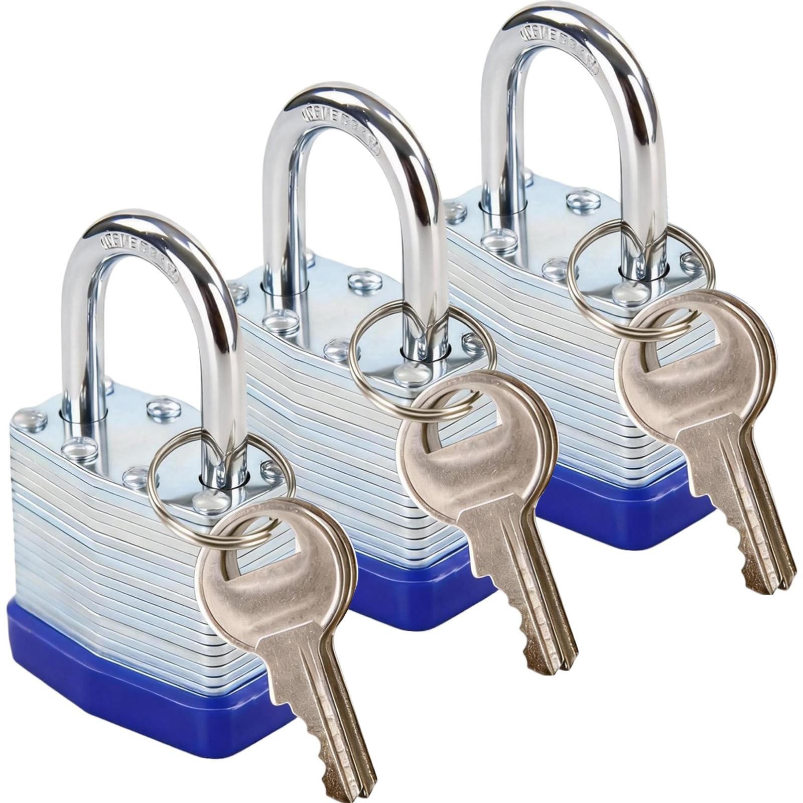 ® Trinity Keyed-Alike Padlocks Outdoor, Reinforced Laminated Steel Body Heavy…