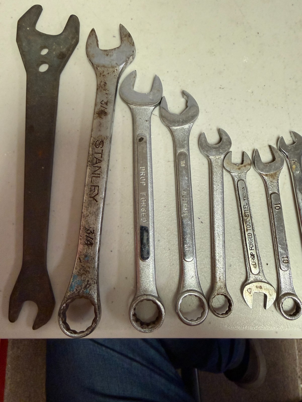 Lot Of 20 Assorted Sizes Wrenches w/Craftsman Drop Forged (7)