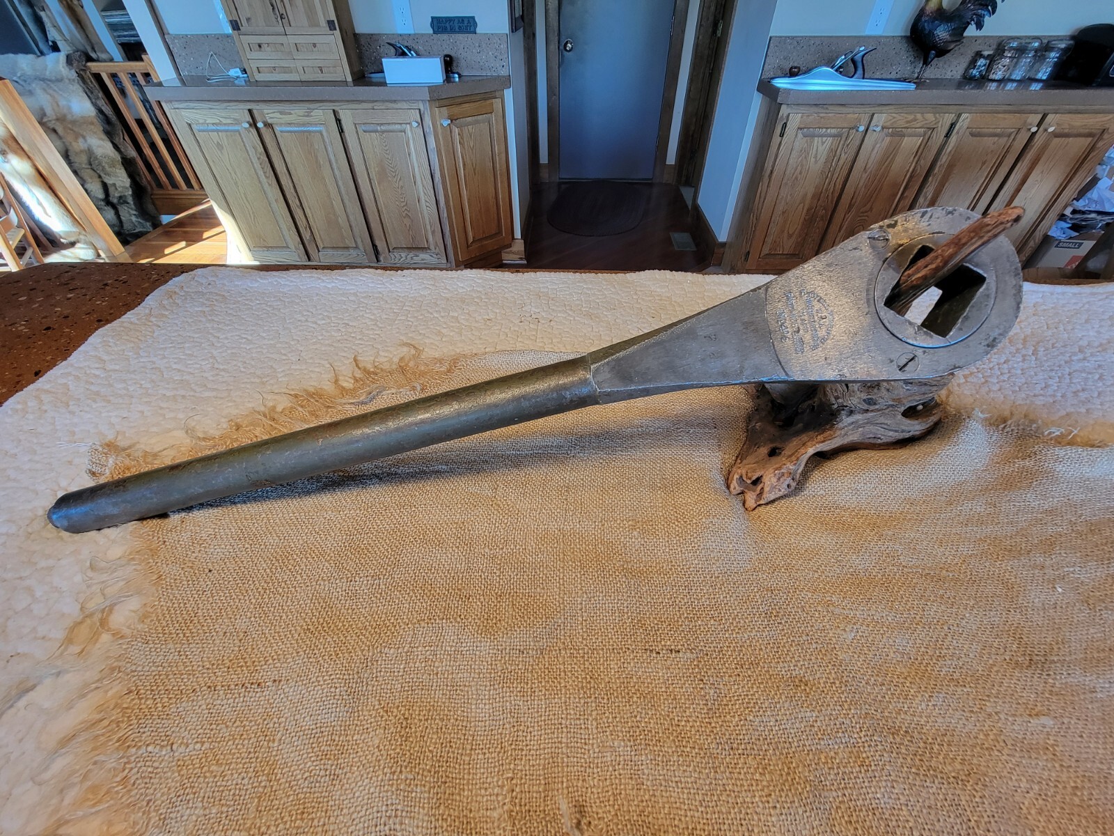 Vintage Lowell Wrench Co. No. 4 1/2 Wrench Worchester Mass. 12 lb HD