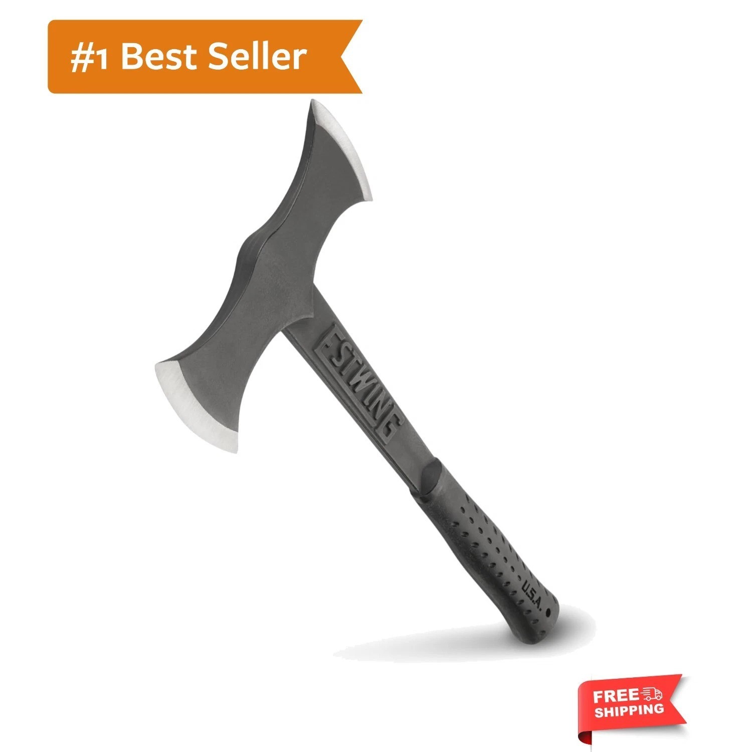 Estwing Double Bit Axe – 38 oz Forged Steel with Sheath for Wood Splitting Ease