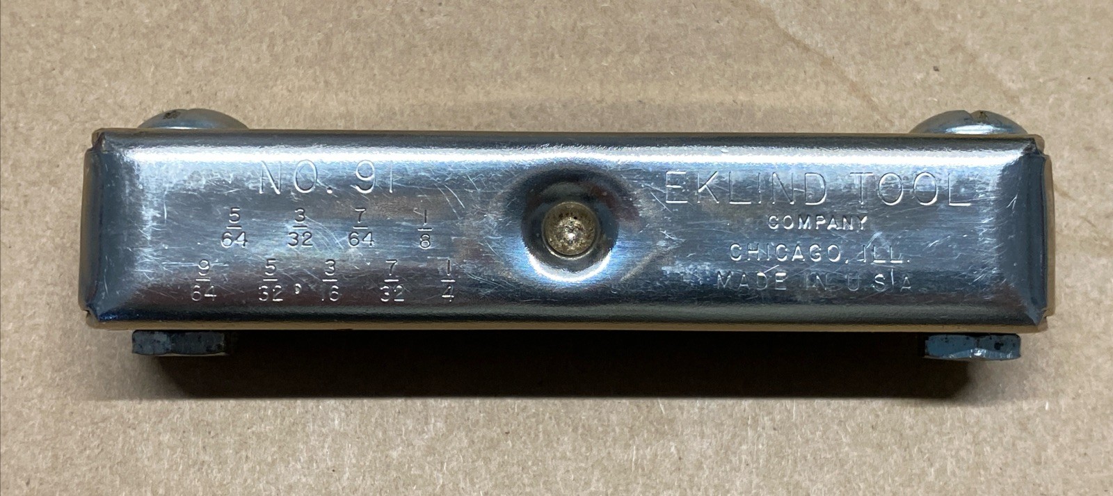 EKLIND Folding Hex Key Allen Set 9 Sizes 5/64 – 1/4 Made In USA