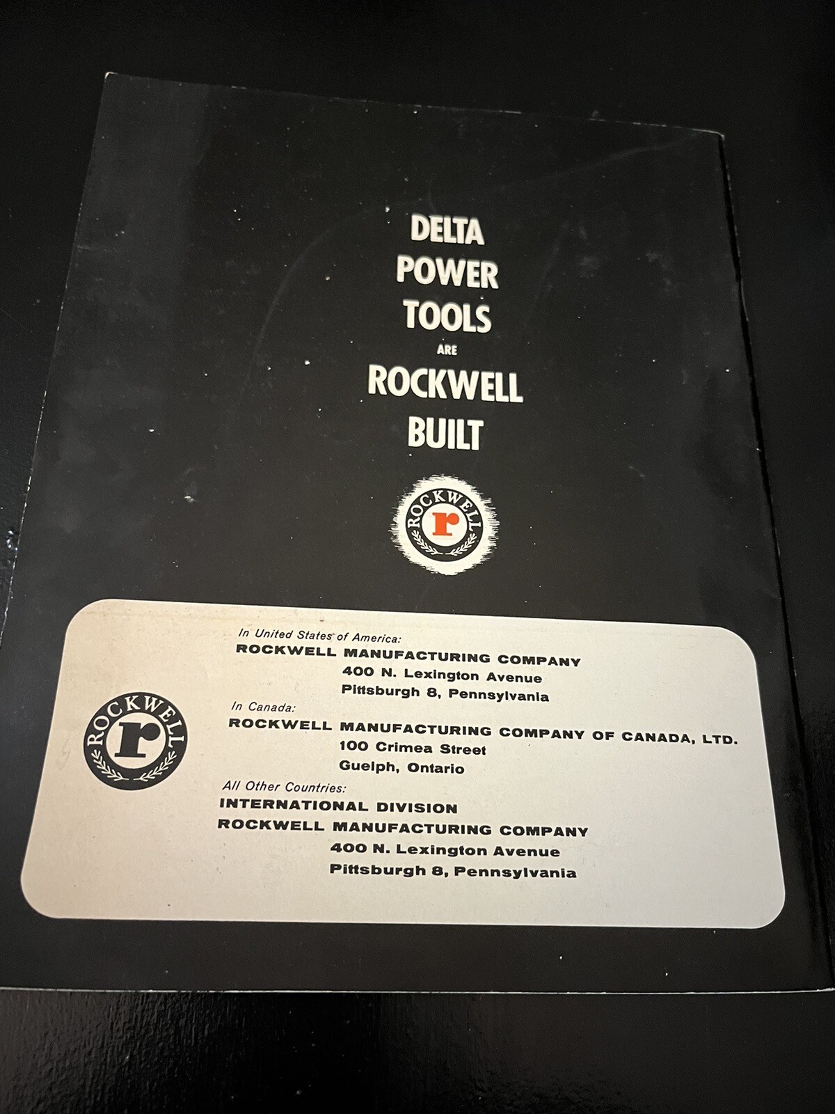 1958 DELTA ROCKWELL INDUSTRIAL POWER TOOLS CATALOG AD AB-58-2 JB81