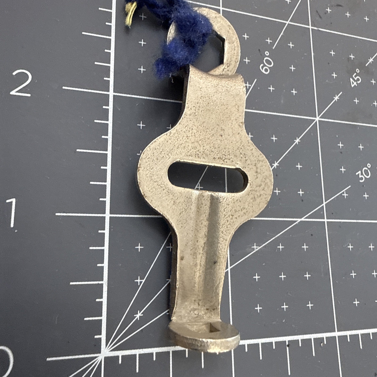 VINTAGE DRUM ROLLER SKATE KEY MULTI TOOL HEX BOLT HEAD 6 SIDED SQUARE DRIVE