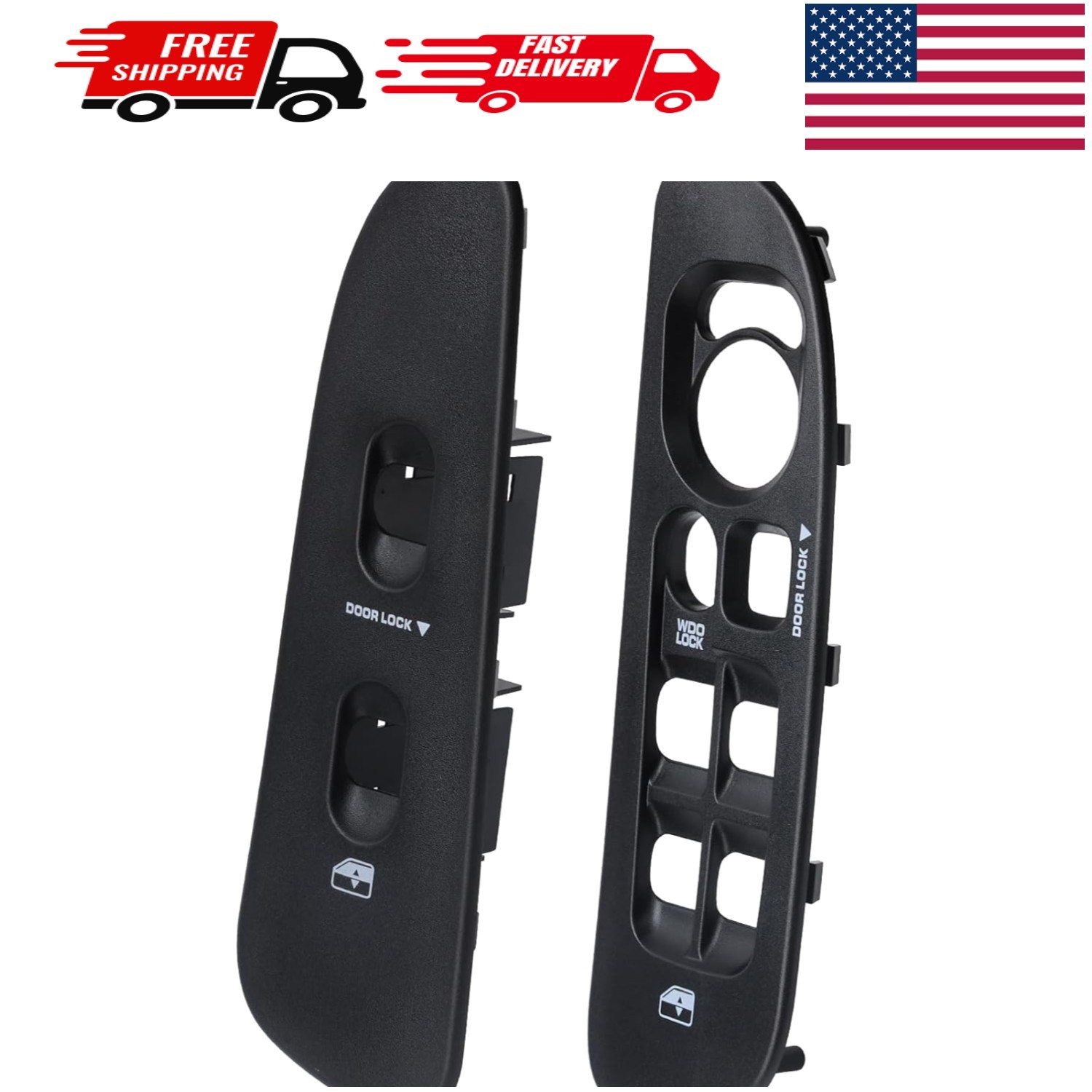 Driver and Passenger Door Window Switch Panel Bezel for 2002-2010 Dodge Ram 1…