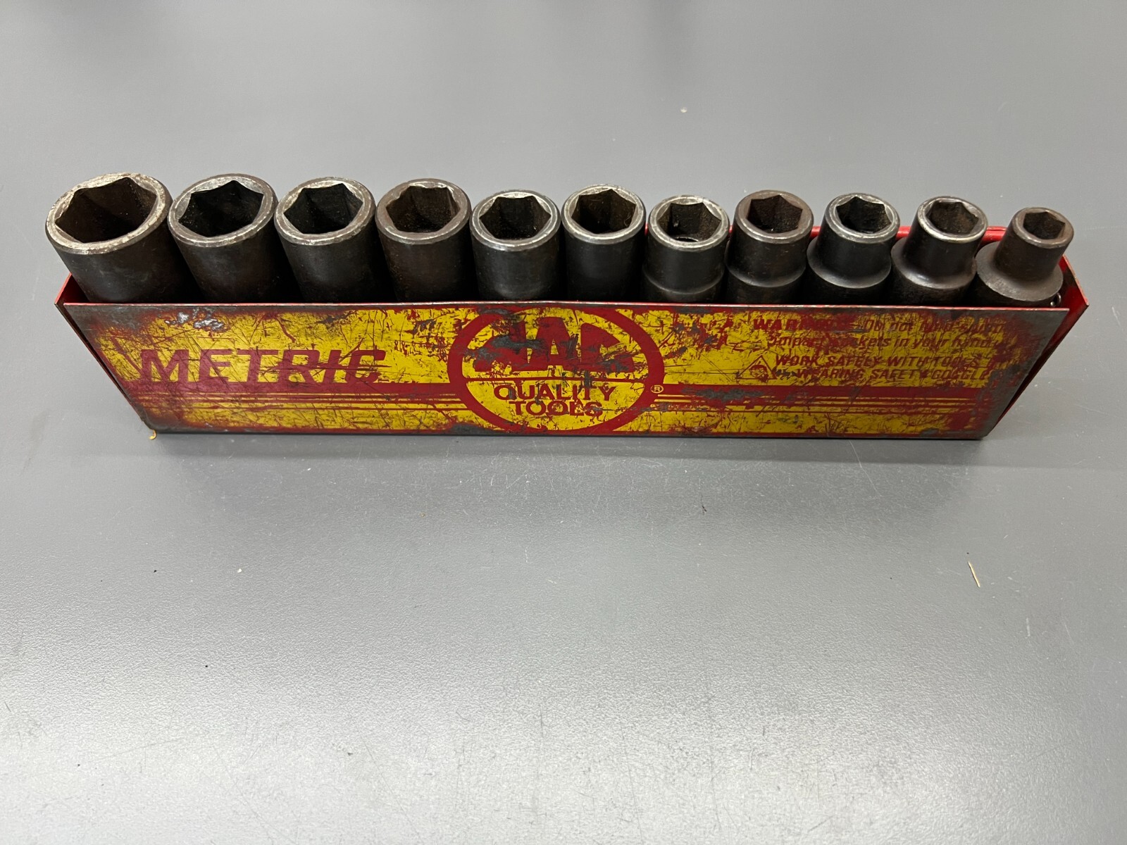 (f) MAC TOOLS VDP6 1/2″ DRIVE METRIC 6PT DEEP IMPACT SOCKET SET 10-24MM – USA