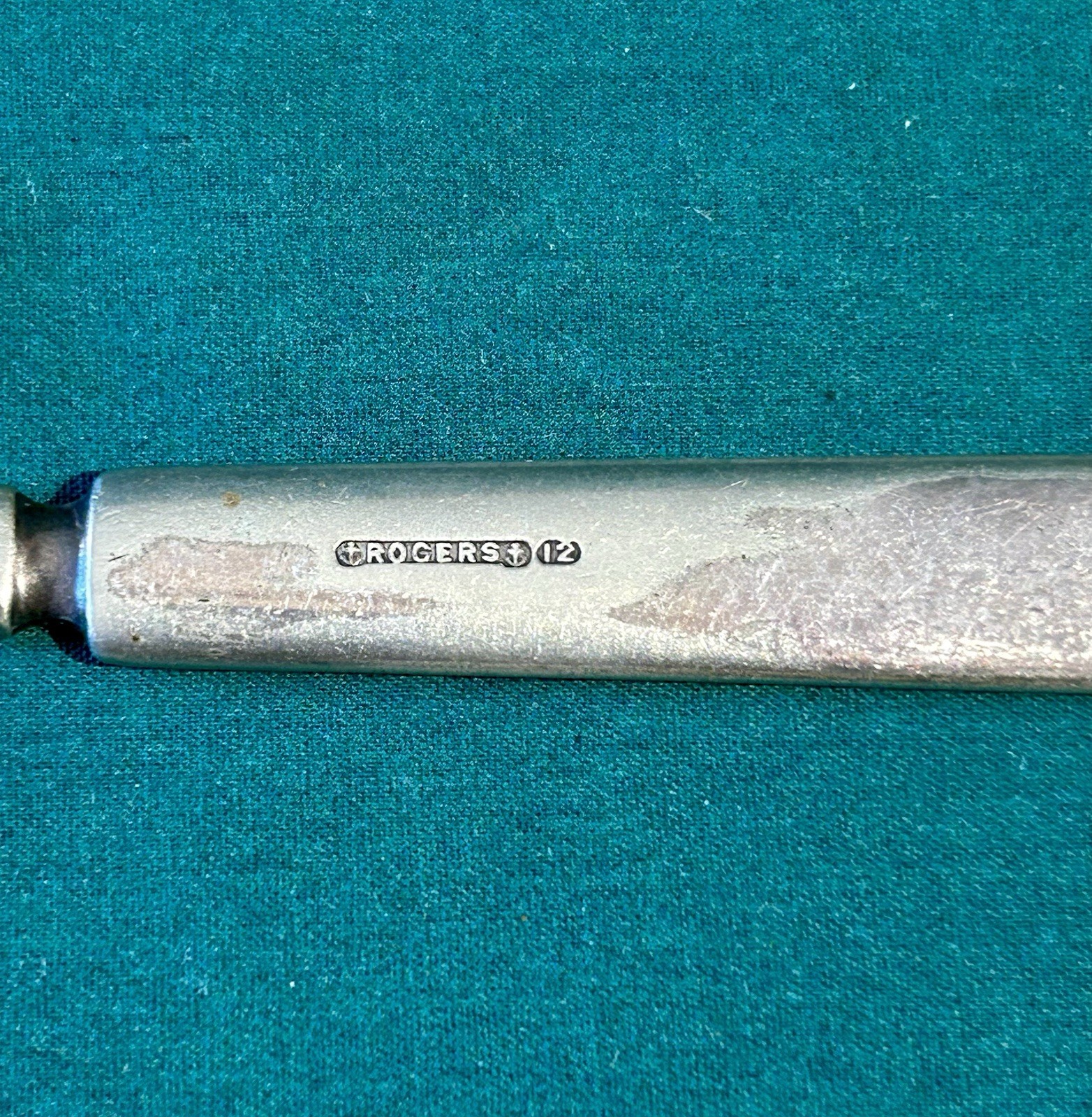 4 Handmade Crochet Hooks, Tools Woodworking, Leather? Rogers Silverplate RARE!
