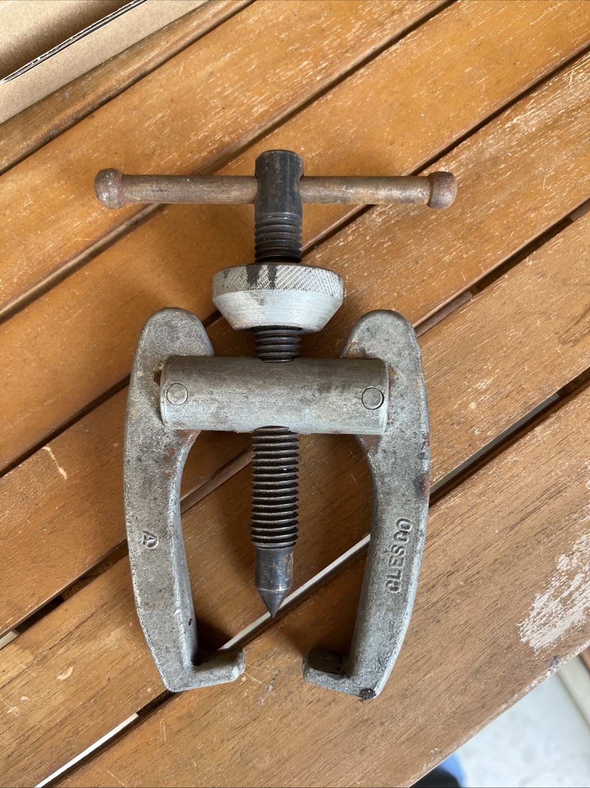 Vintage Clesco Heavy Duty Gear Puller | 2 Jaw Mechanics Tool | Cleveland, OH USA
