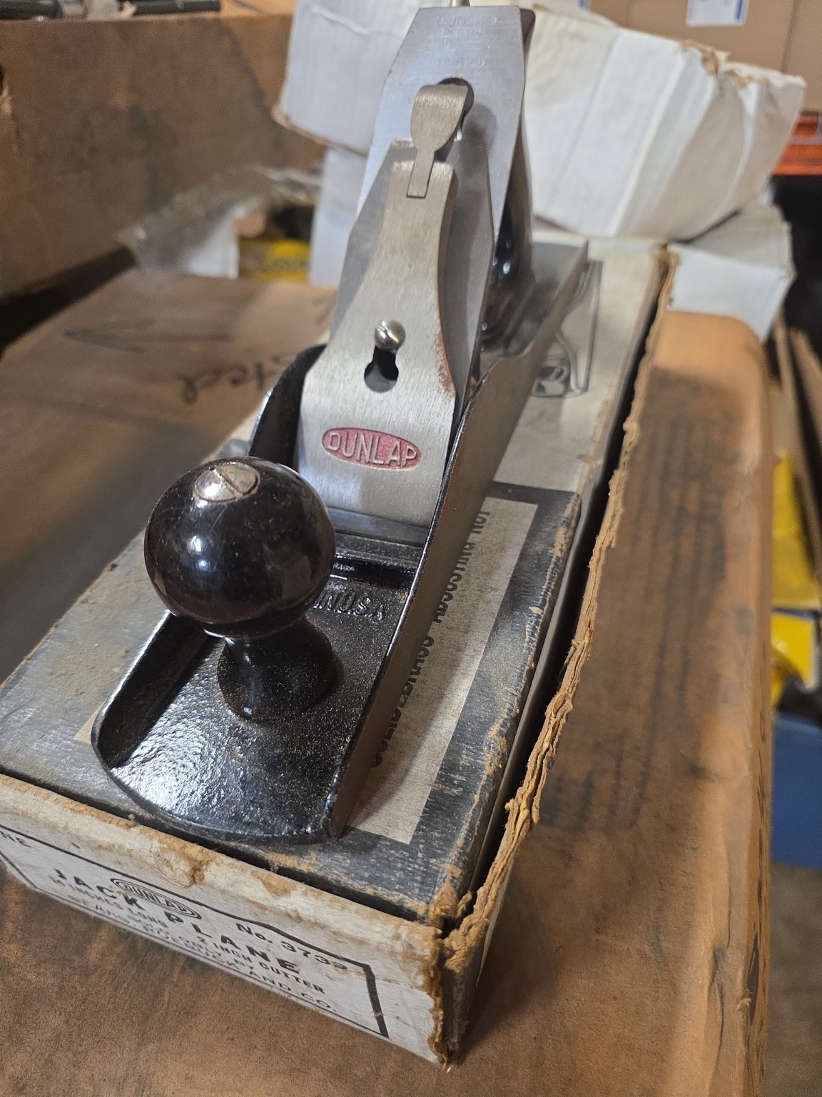 DUNLAP USA 14 inch Smooth Bottom Wood Working Jack Plane