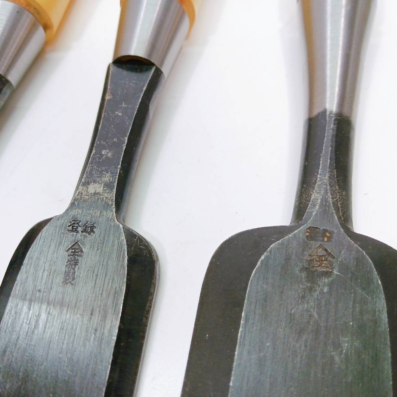 Japanese Chisels Nomi Yama-Tama 山玉 Blade 15-48mm set of 4 Woodwork Japan BF110