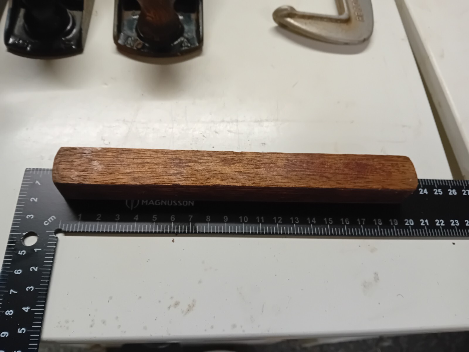 Antique Brass on Wood 8” Spirit Level by W Marples & Sons Hibernia 19th Century