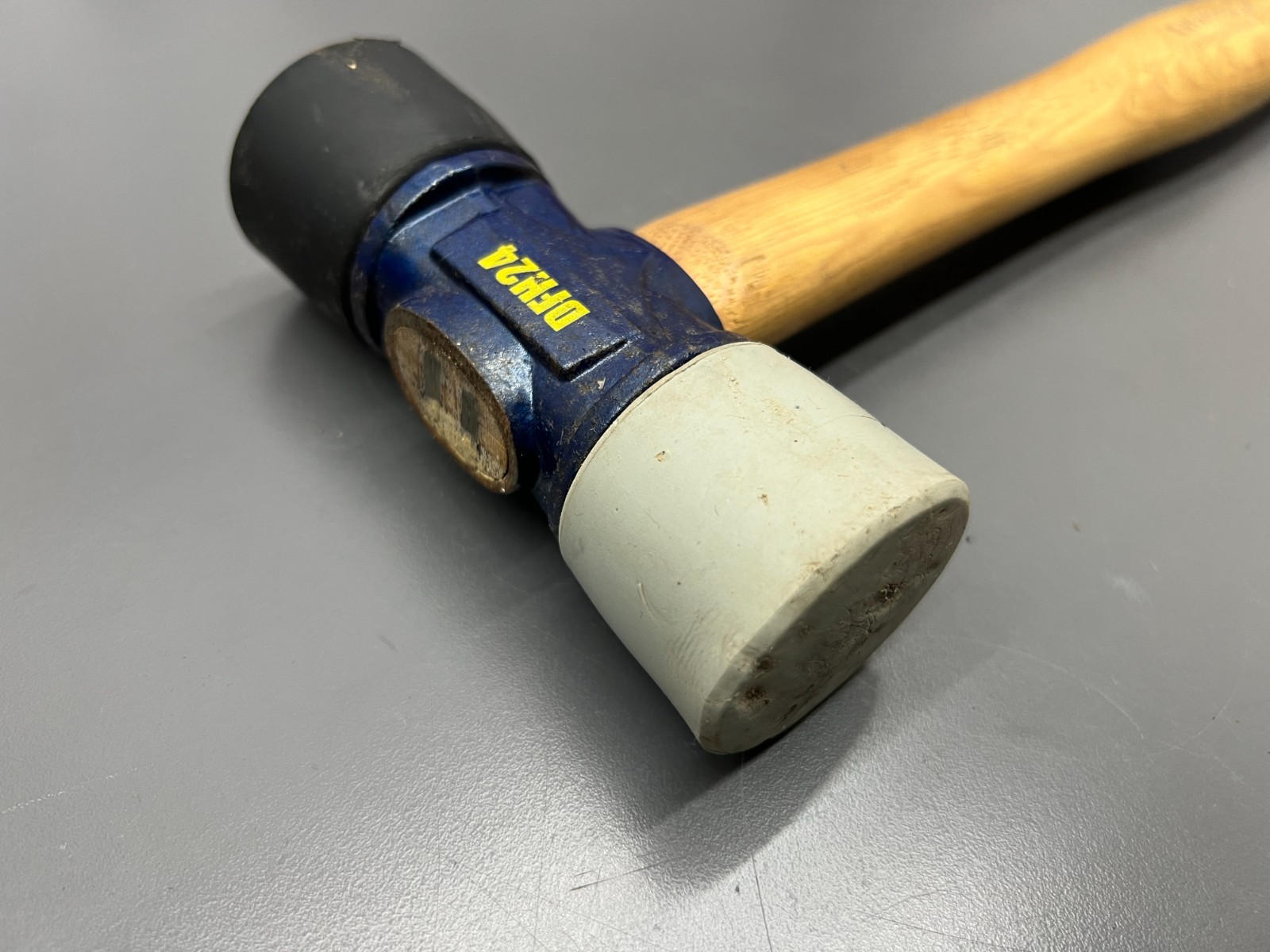 (H1) ESTWING DFH24 24 OZ RUBBER MALLET DOUBLE FACE HAMMER SOFT HARD FACE – VGC