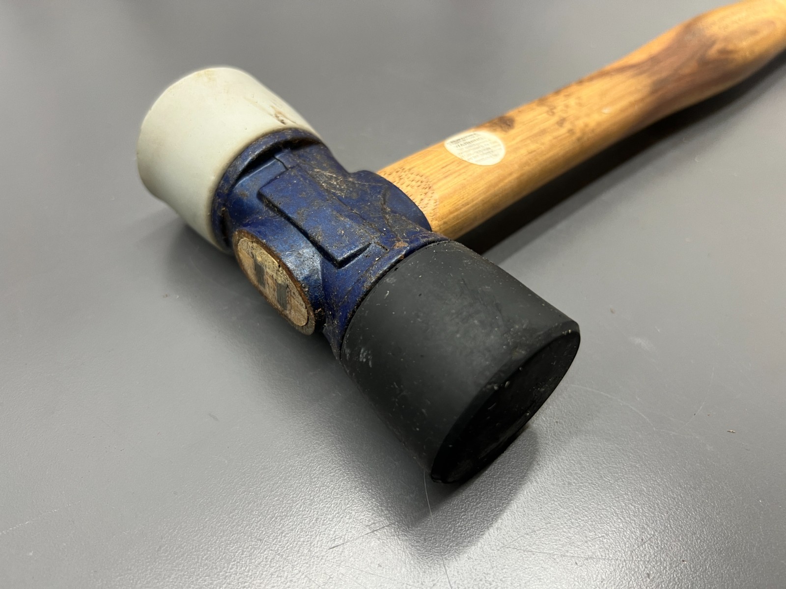 (H1) ESTWING DFH24 24 OZ RUBBER MALLET DOUBLE FACE HAMMER SOFT HARD FACE – VGC