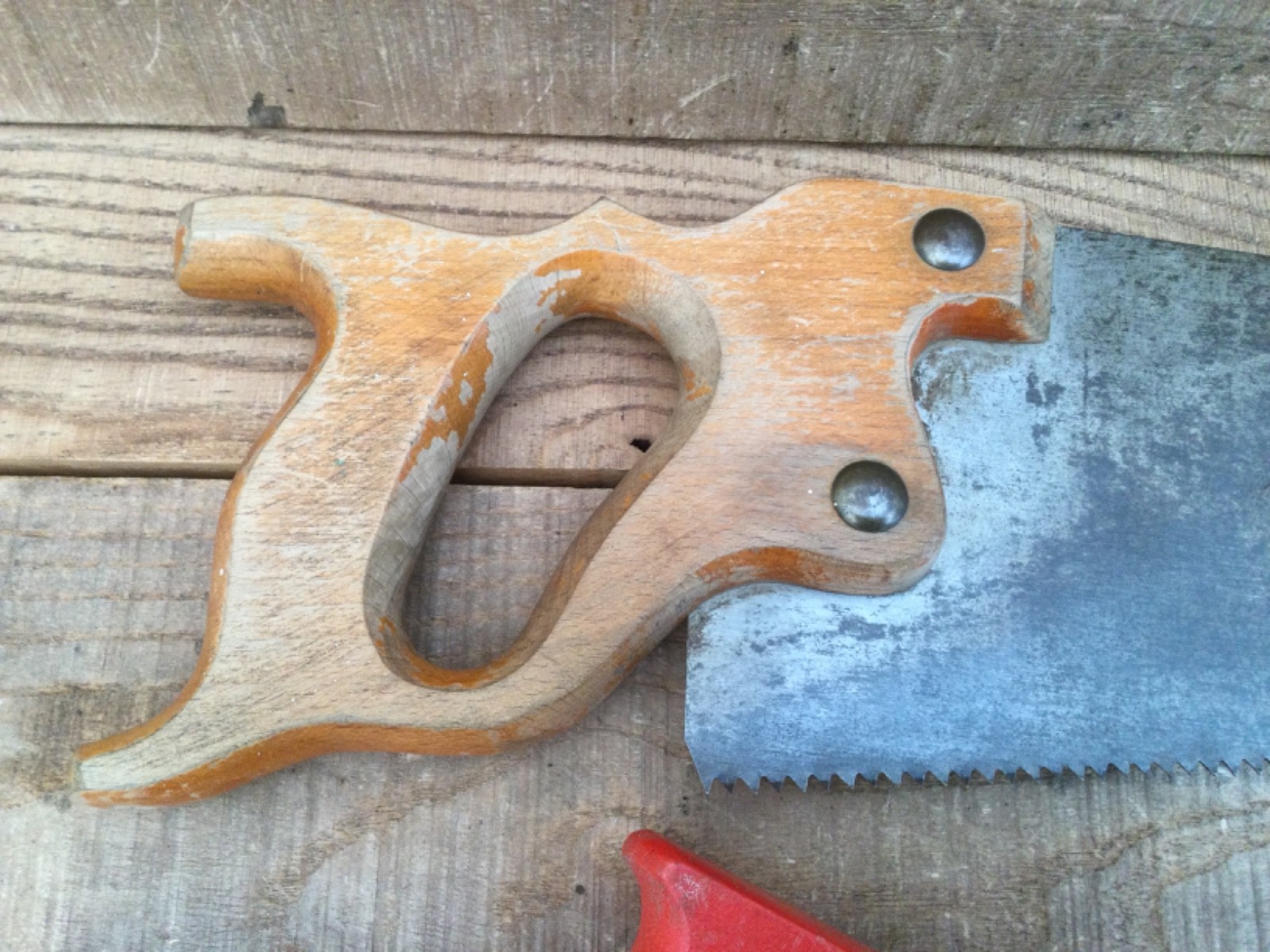 Four Vintage & Contemporary Carpentry Saws Inc Sandvik Tenon Saw & 17” Panel Saw