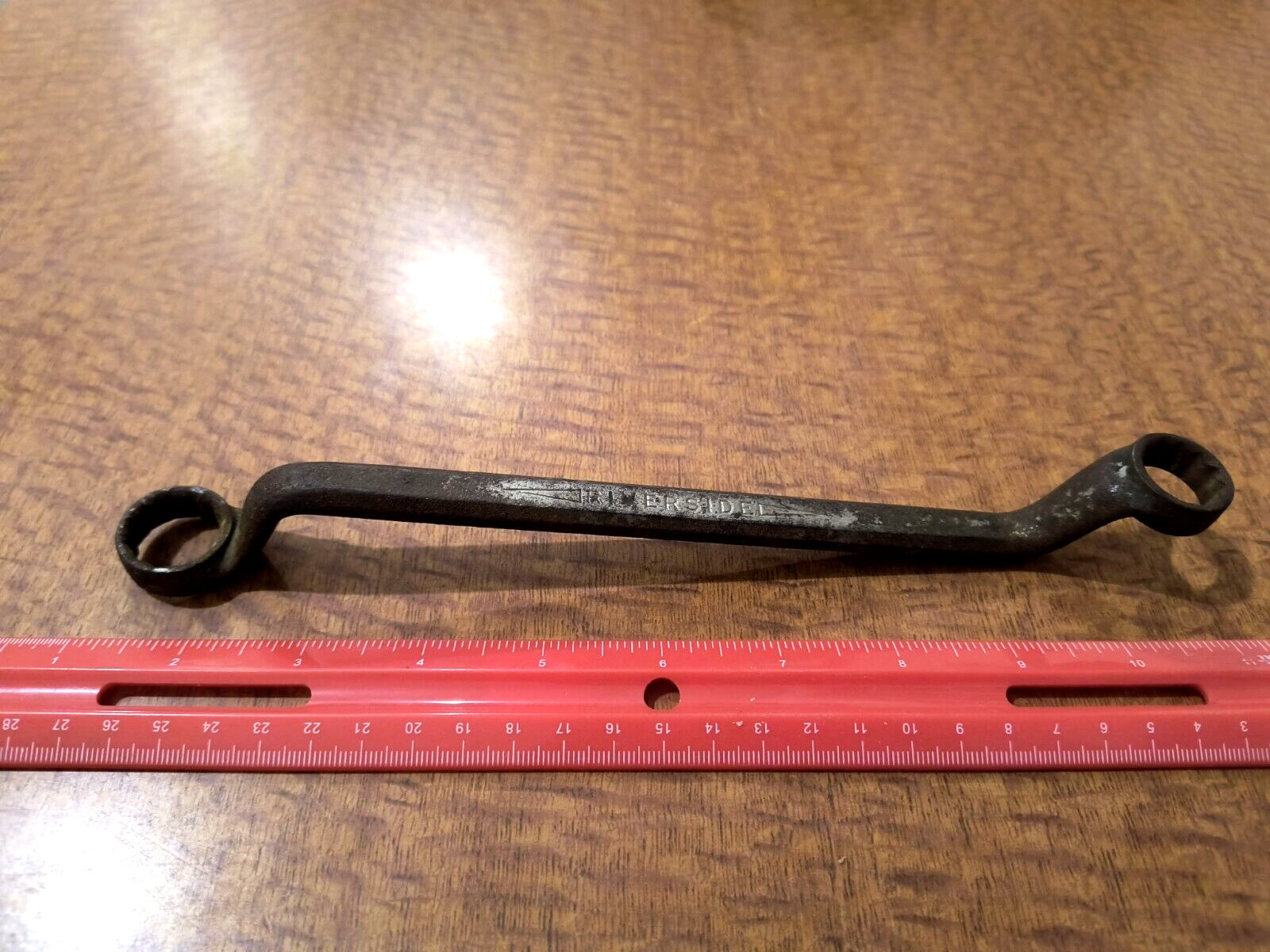 RIVERSIDE Offset Double Box End Wrench 11/16 • 5/8 CHROME VANADIUM STEEL, USA