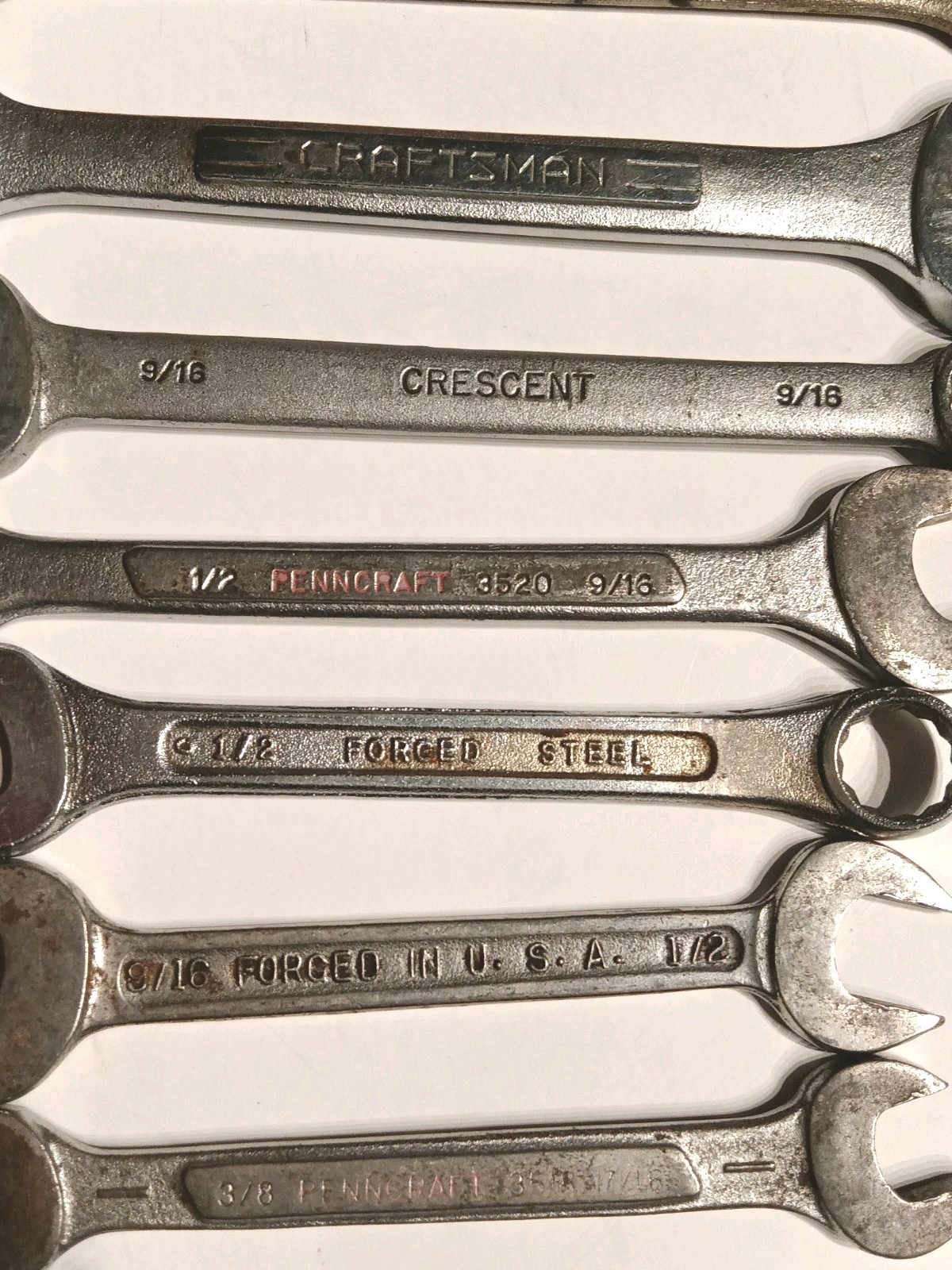 Vintage Lot of 7 Wrenches – USA and One Germany