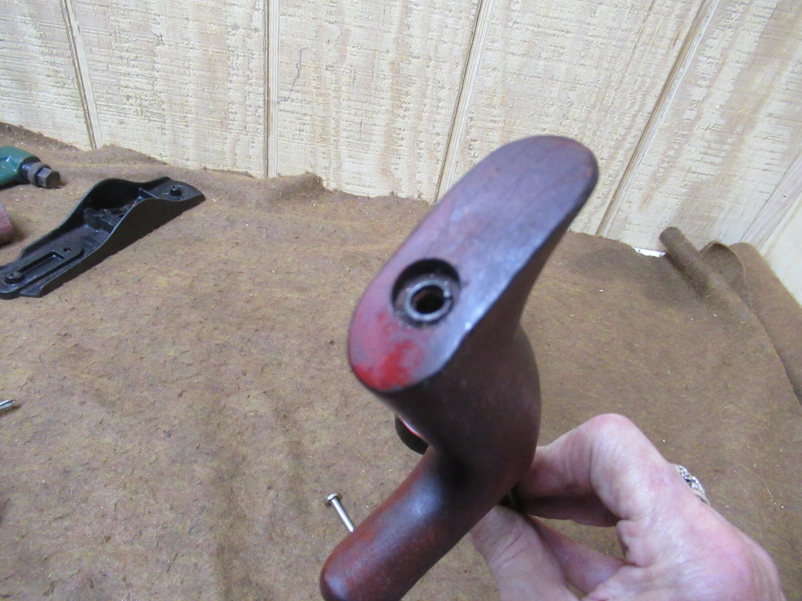 Millers Falls 8B Plane,Handle Assy(ONLY)hardwood,late style~NICE🤠🤠MF4.21.22RL