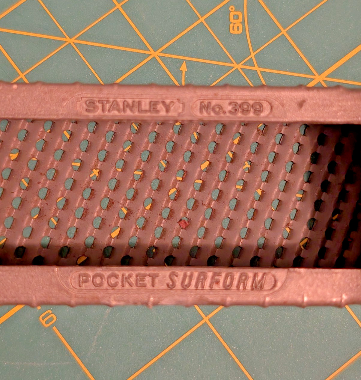 VINTAGE STANLEY NO. 399 POCKET SURFORM BLOCK PLANE WOODWORKING RASP DIECAST TOOL