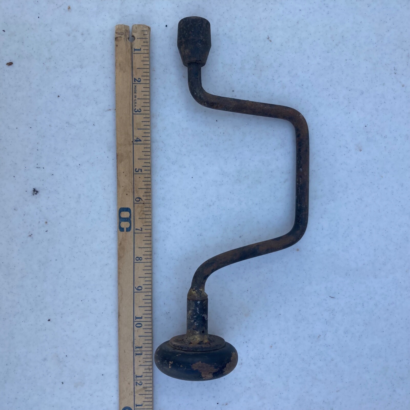 Vintage Antique Hand Drill 3/4” Ratchet 12 INCHES LONG