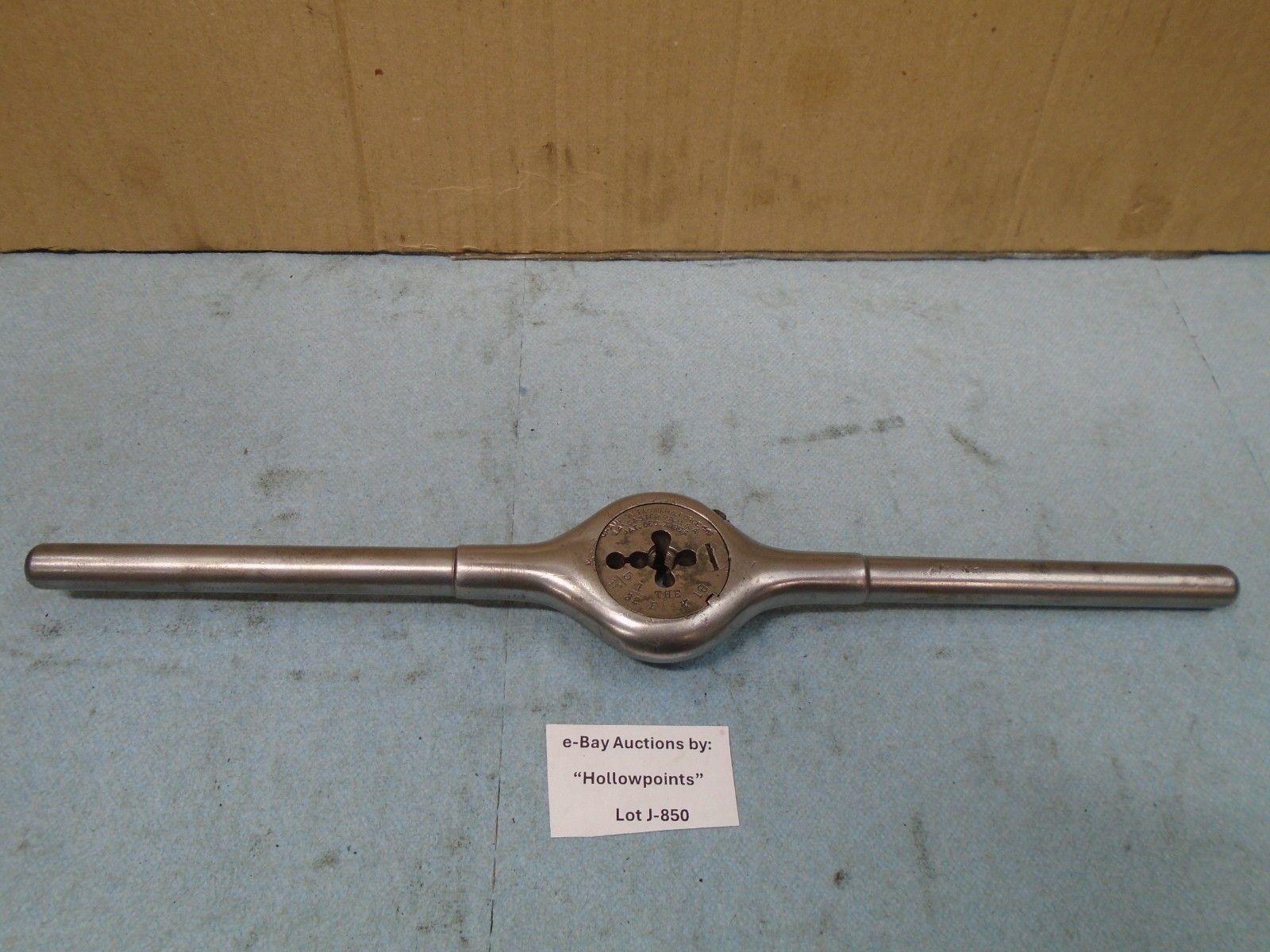 Champion Blower Forge Steel Fixed Indexed Die Handle Holder PAT Circa 1894 J850