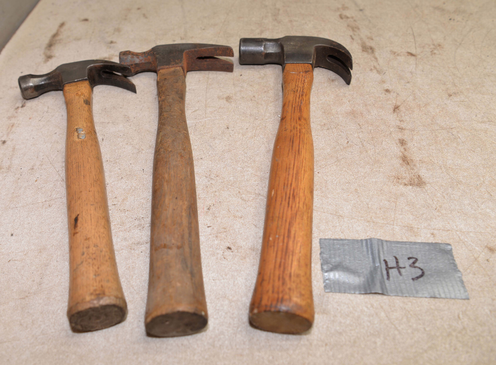 3 Stanley hammers 100 Plus 51-416 16 oz Bell Systems 24 oz collectible lot H3