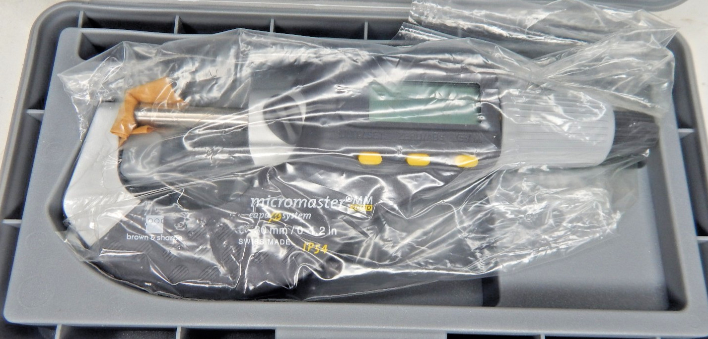 Brown Sharp Micromaster MM2000 Digital Micrometer 0-1.2″ Swiss NEW