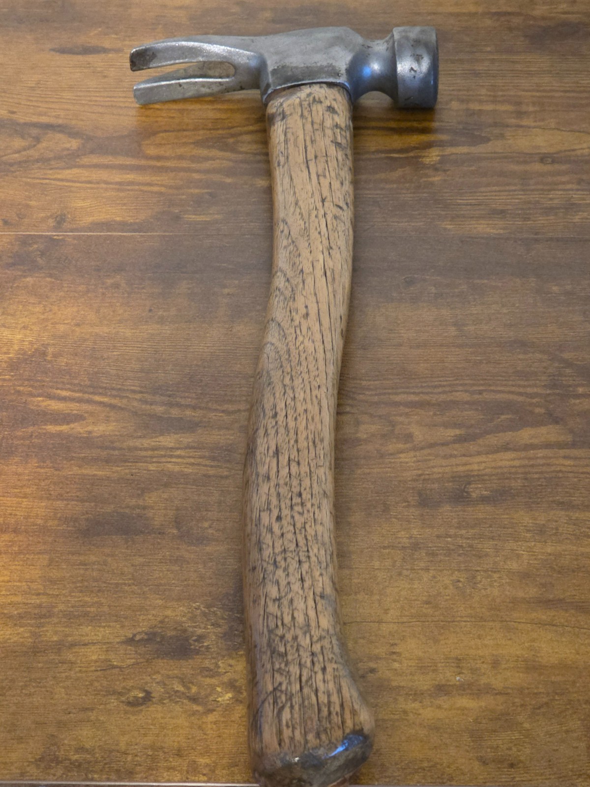 Vintage Hickory Framing Hammer Straight Claw 32 oz 17.5″ Newly Redone Handle