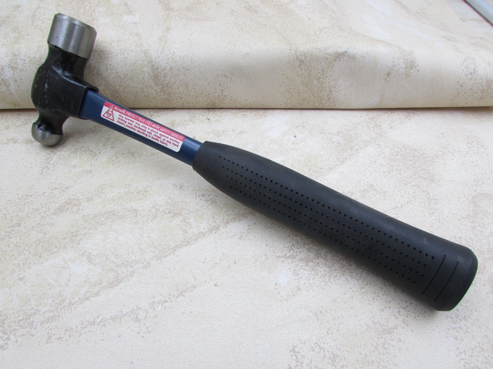 Vintage Stanley Fiberglass Handle 54-312 Ball Peen Hammer 12 ounce, USA Made