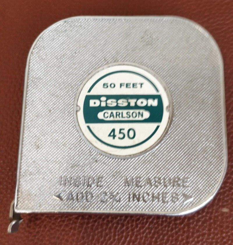 NICE Clean ~ Disston Carlson ~ 450 50 feet Tape Measure USA 🇺🇸 made