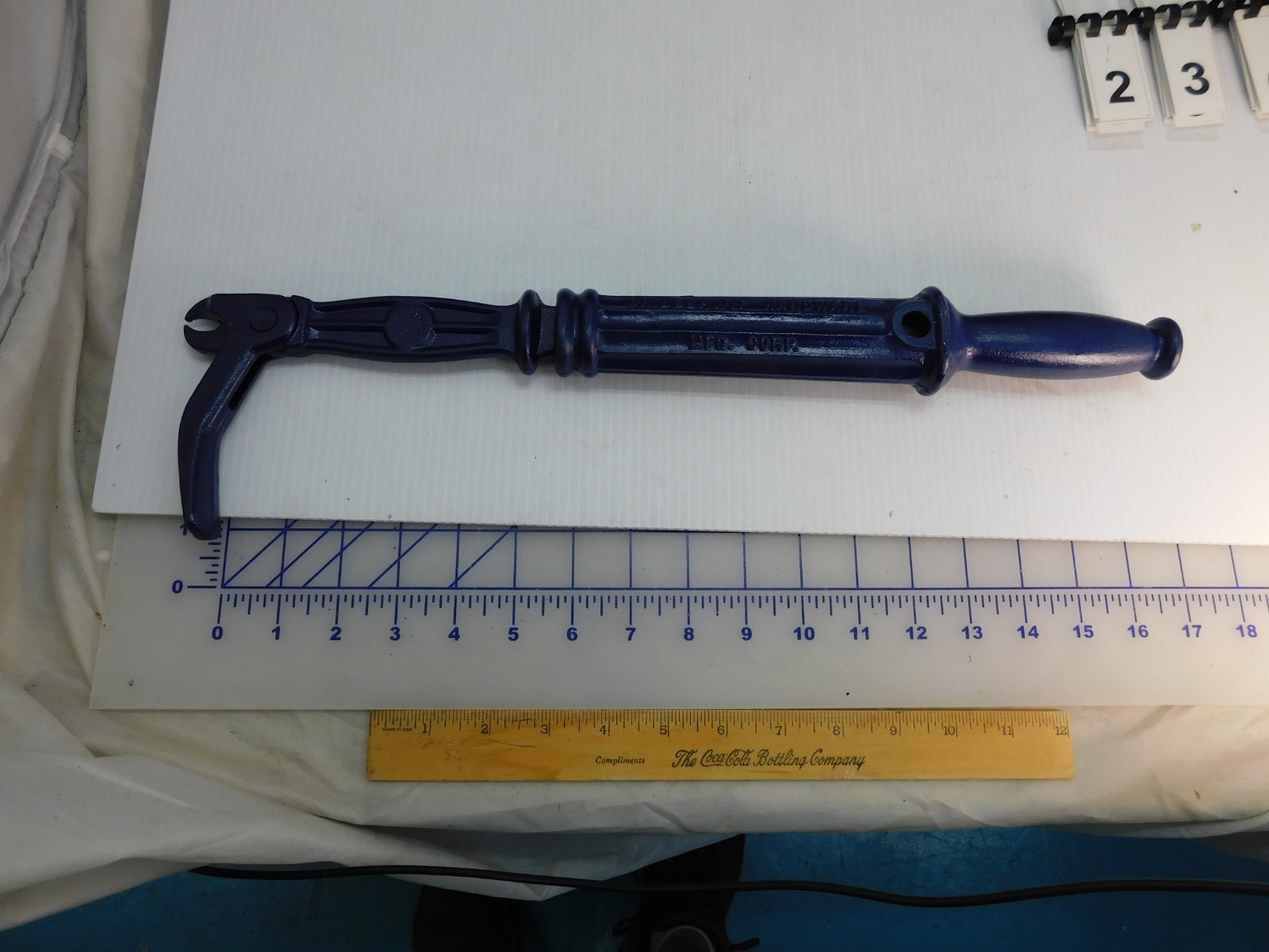 Vintage Bridgeport No. 56 Suregrip Slide hammer nail puller, restored