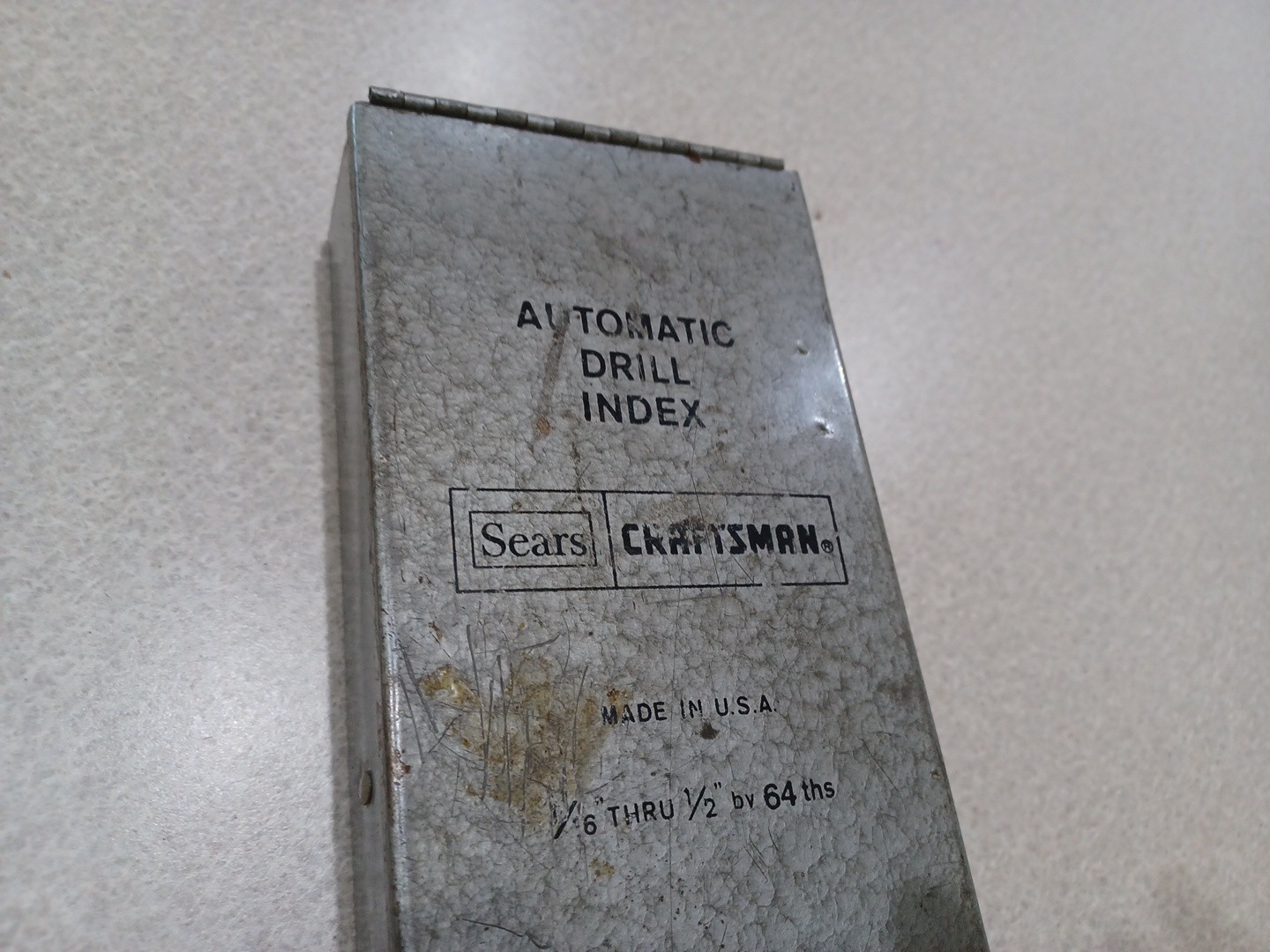 Vintage Craftsman Automatic Drill Index Bit Box with bits + bonus box and bits!!
