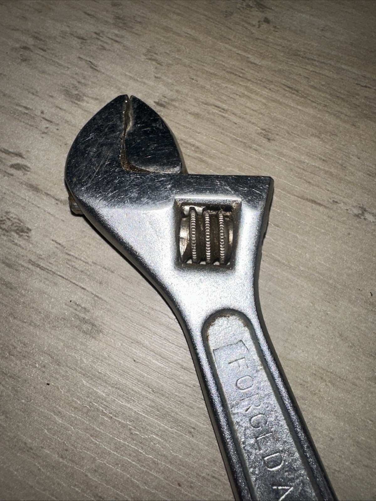 Vintage Utica Tools 6″ adjustable Wrench Forged Alloy Steel