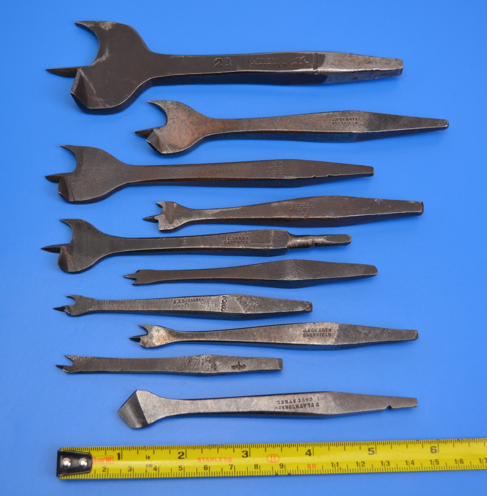 10 x Center Bit Brace Bits Countersink. J Howarth Sorby F Brittain Plather & Son