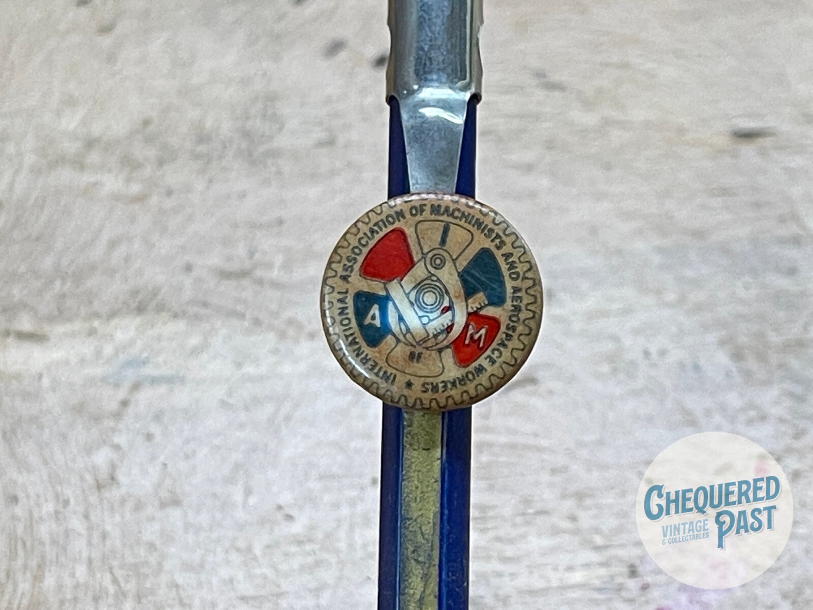 Vintage “Intl. Association of Machinists & Aerospace Workers” Pencil Topper Clip