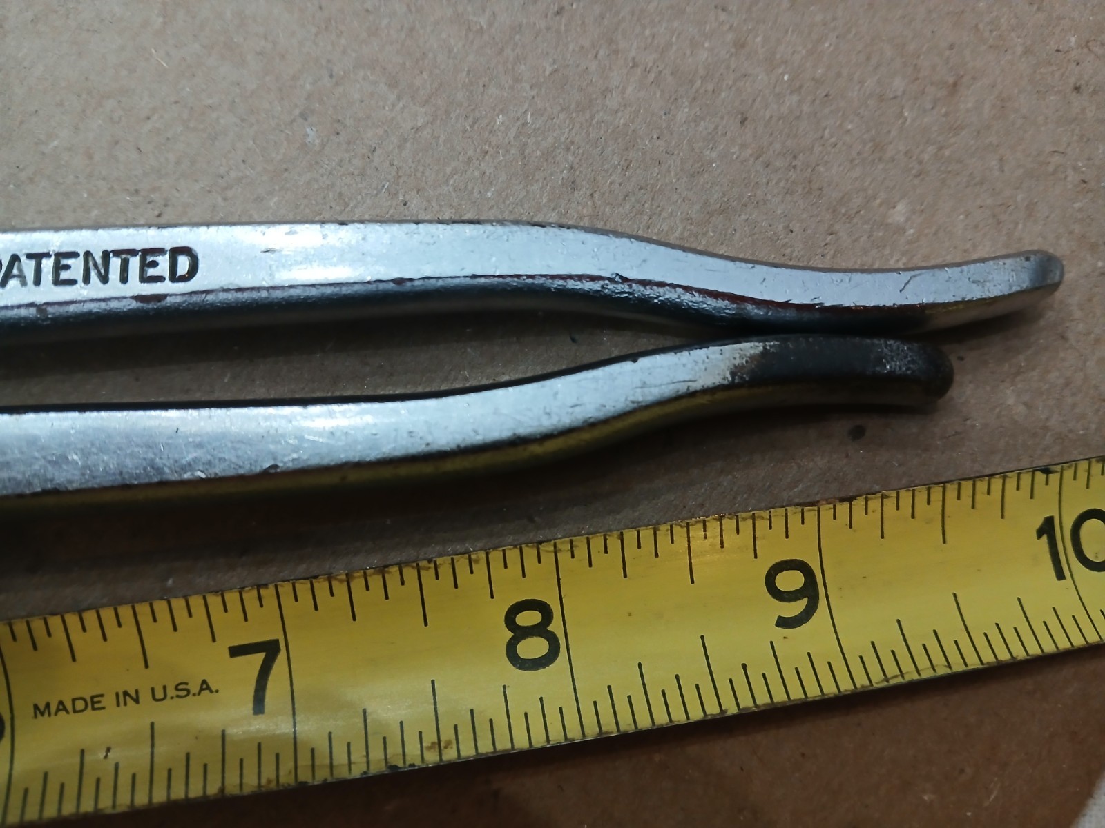 VINTAGE HERBRAND ADJUSTABLE PLIERS #41-10 VAN CHROME MADE IN USA PATENTED