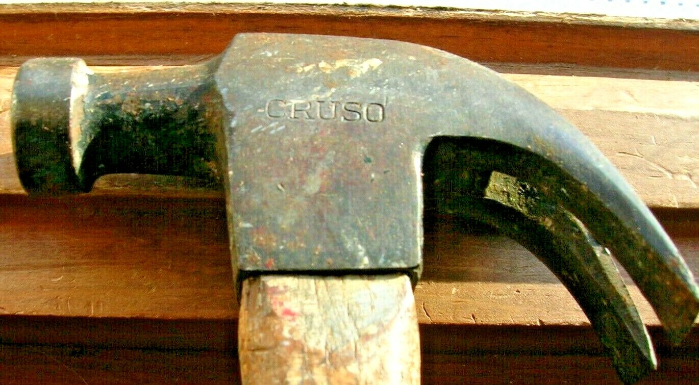 Vintage Cruso Bell Face Claw Hammer 14 Oz. Total Weight