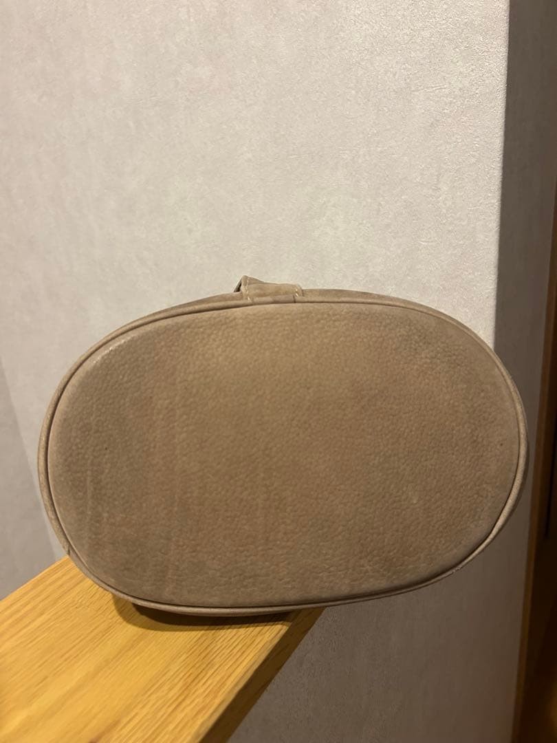 COACH Old Coach Leather One Shoulder Bag H5B-4944 Beige Used 14x38x22 cm
