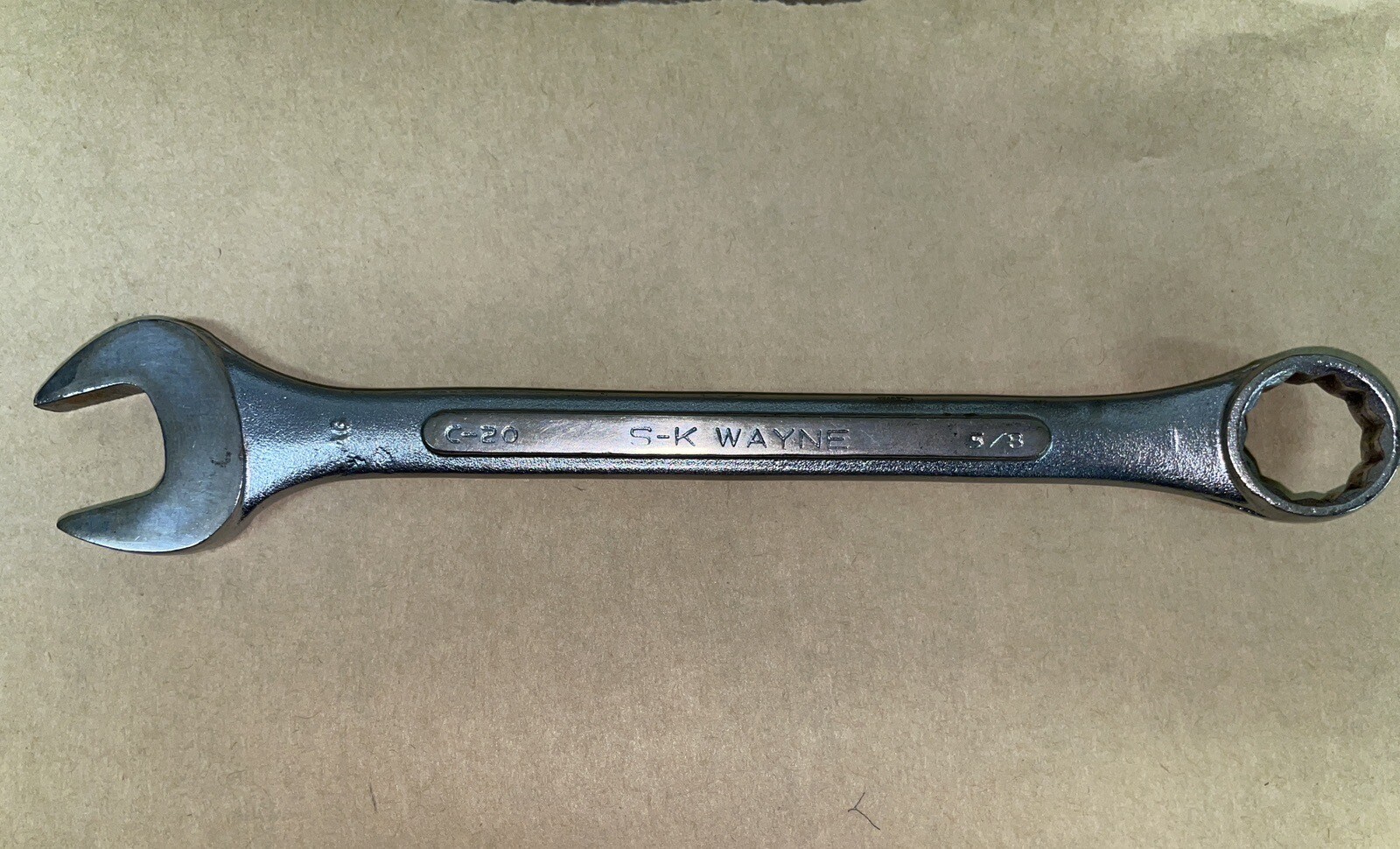 S-K SK Wayne Tools 5/8″ 12 Pt Combination Wrench C-20 Excellent C20