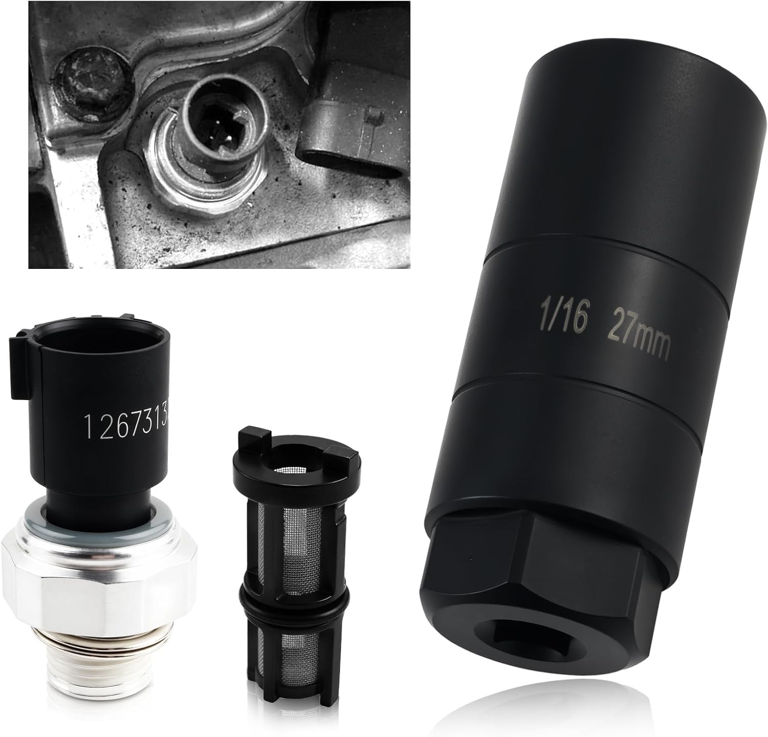 Car Oil Pressure Sensor Replace OEM 12673134,Oil Pressure Switch Socket & Oil Pr