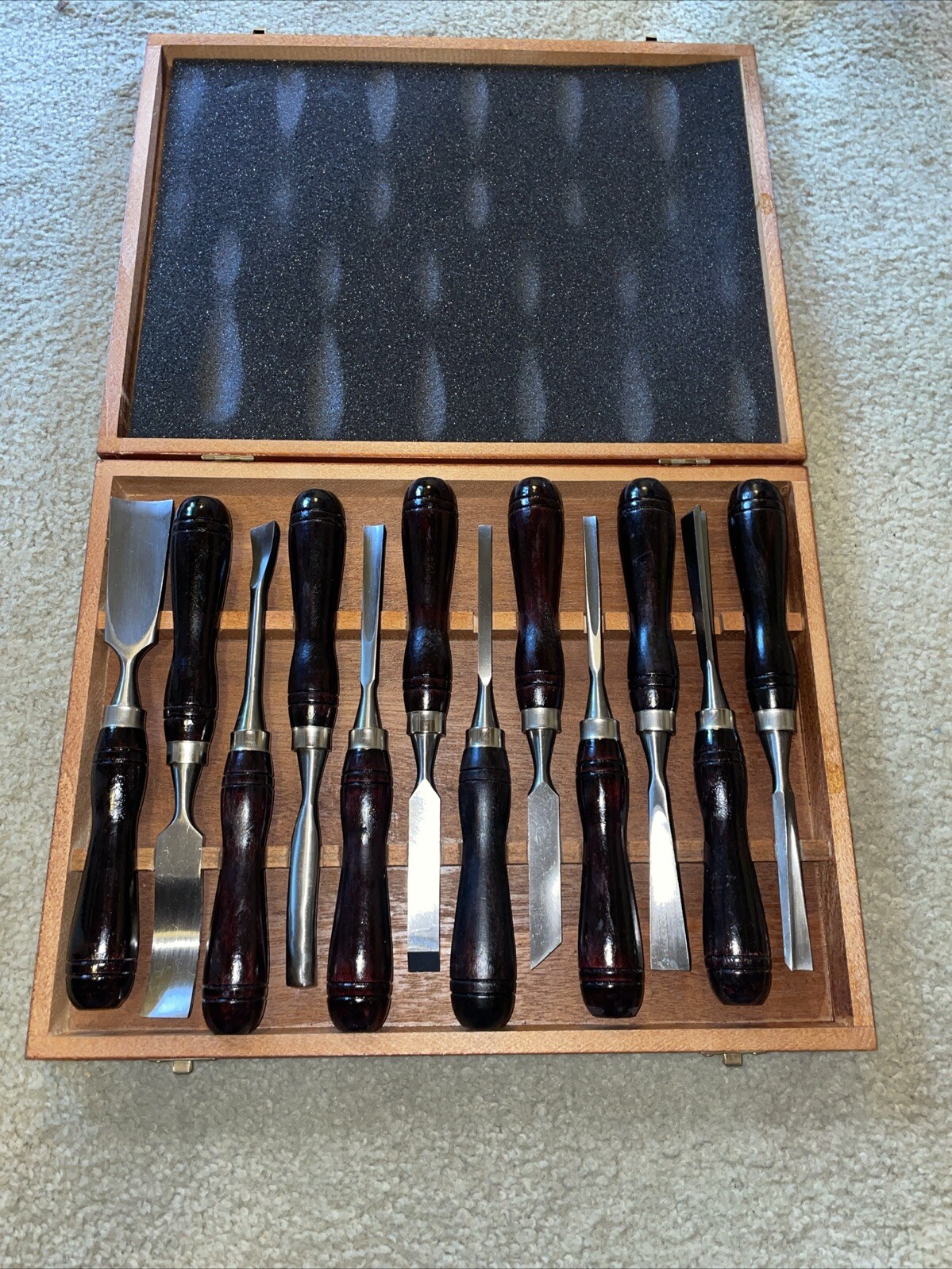 Smith & Wesson Carving and Inletting Chisel Set 12-Piece Woodworking DISC