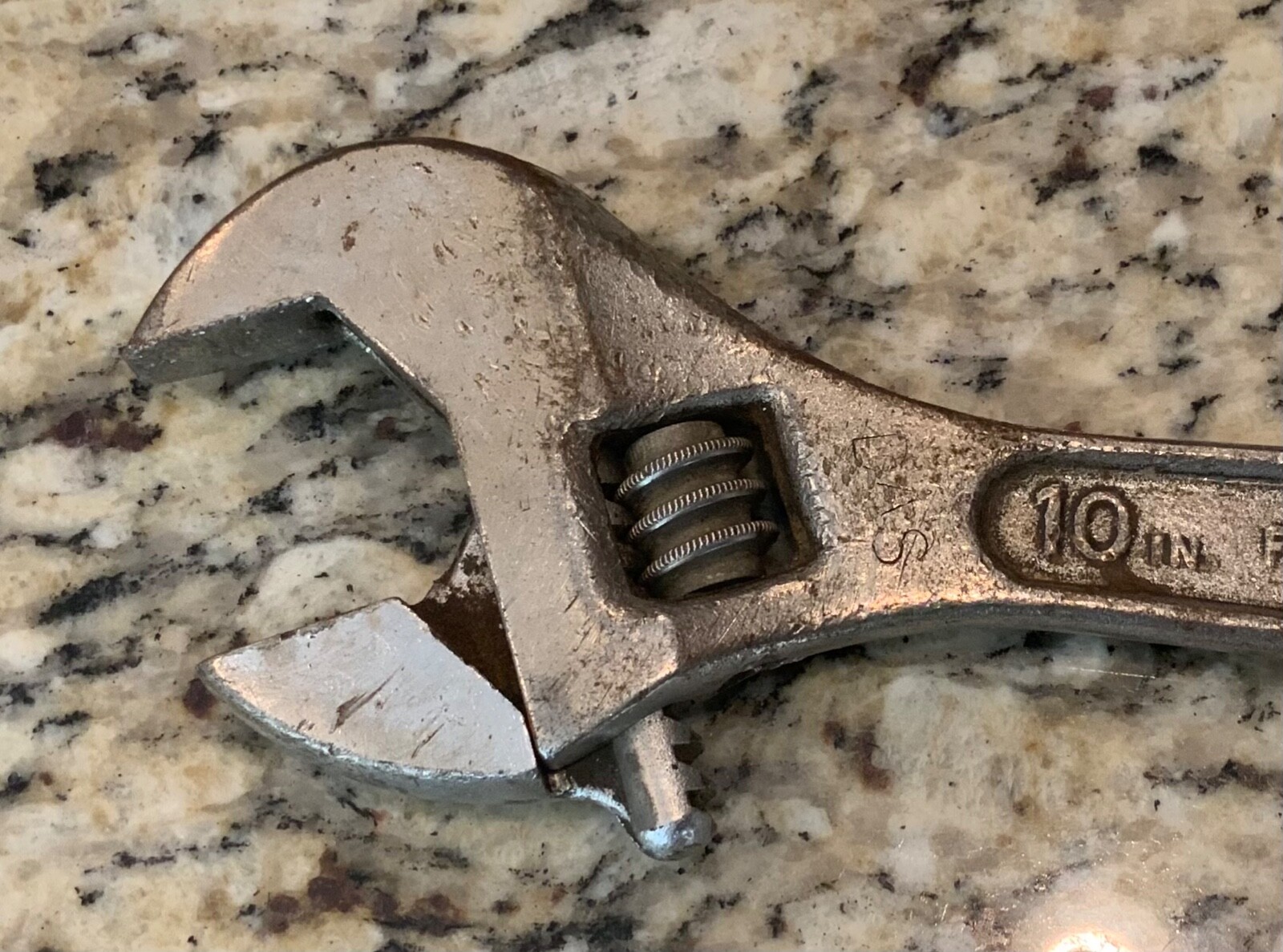 Diamond Horseshoe Duluth Diamalloy 10” Steel Vintage Adjustable Wrench 1 3/16”