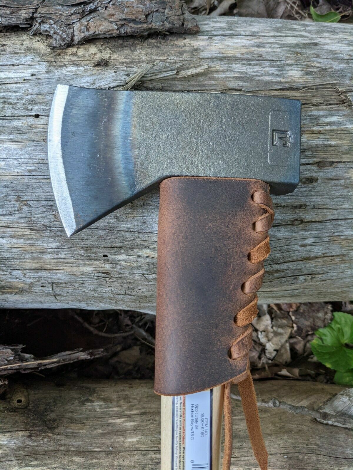 New Model Council Tool Hudson Bay Leather Overstrike Guard (Axe NOT Included)