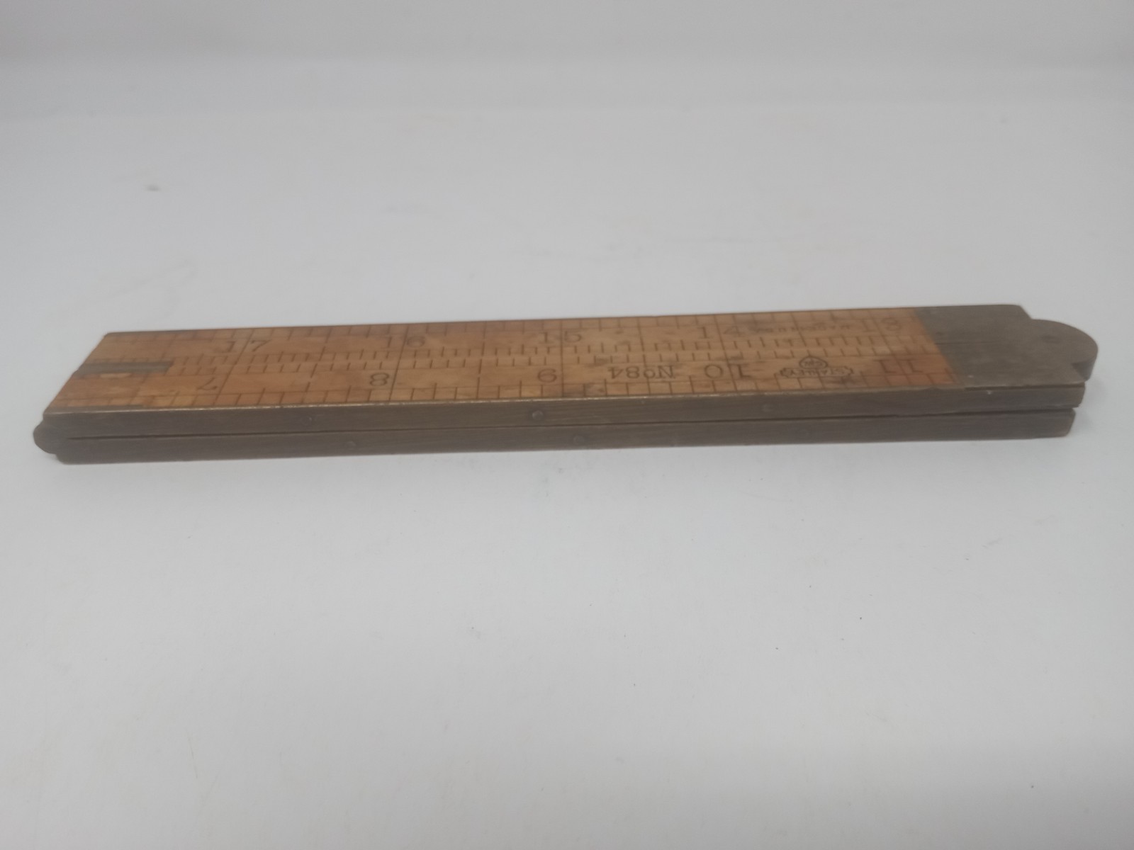 Antique Stanley Sweetheart Rule No.84 wood brass 1859-1920 ERA 24 inch ruler