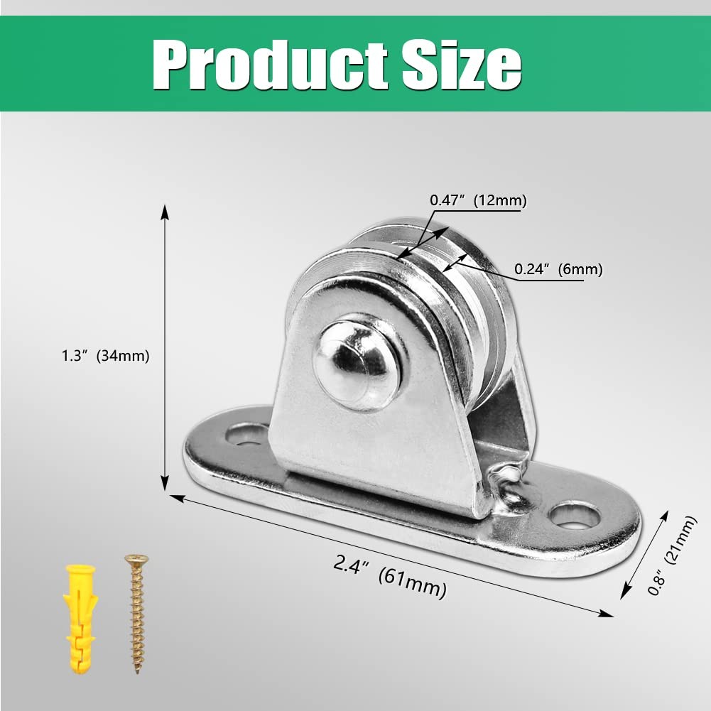 Small Pulley Block Silent Wall Ceiling Mount with Bearing Fixed…