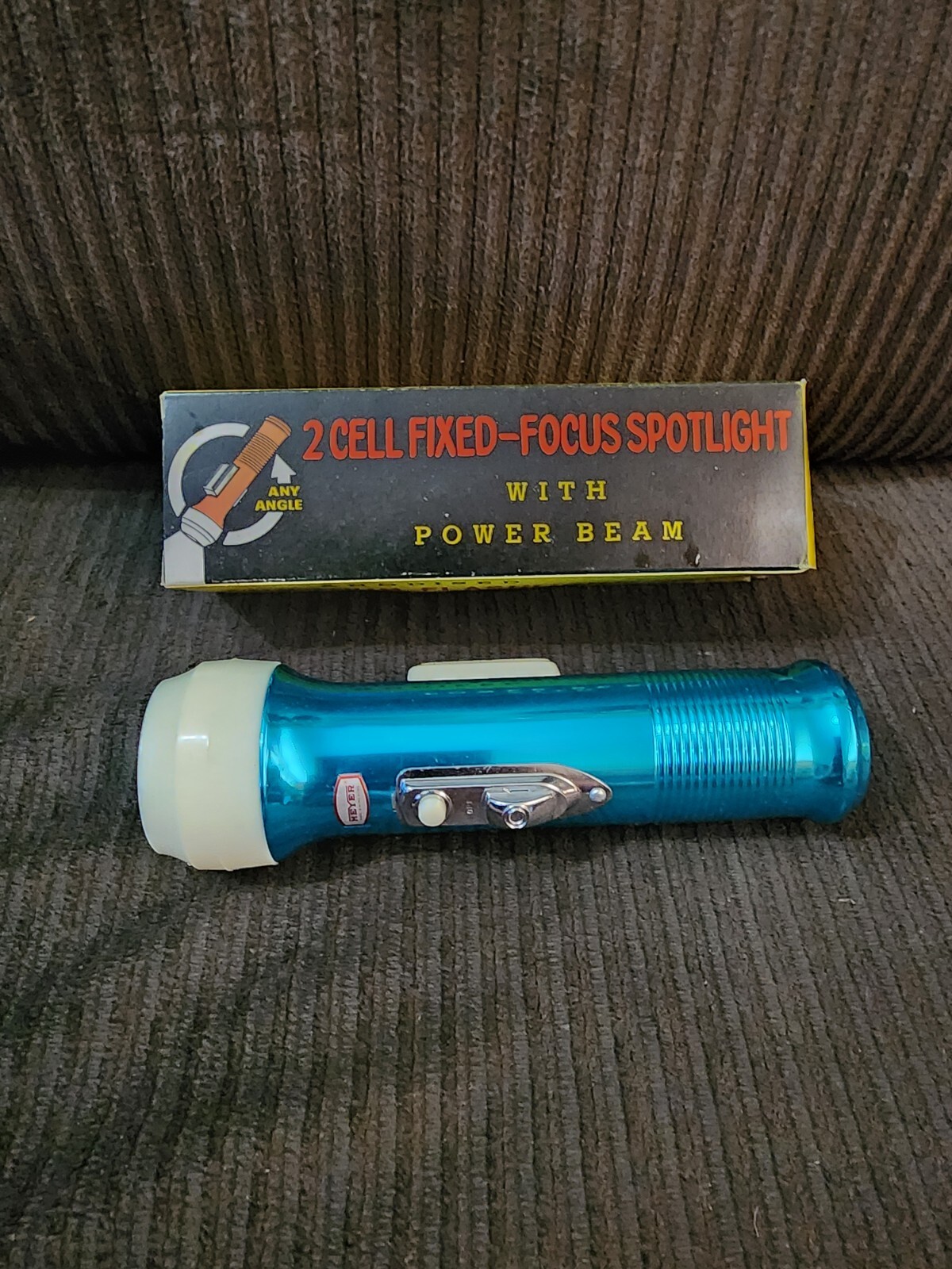 Rare NIB Meyer Flashlight Aluminum Original Box Model No 3627 Vintage Hong Kong