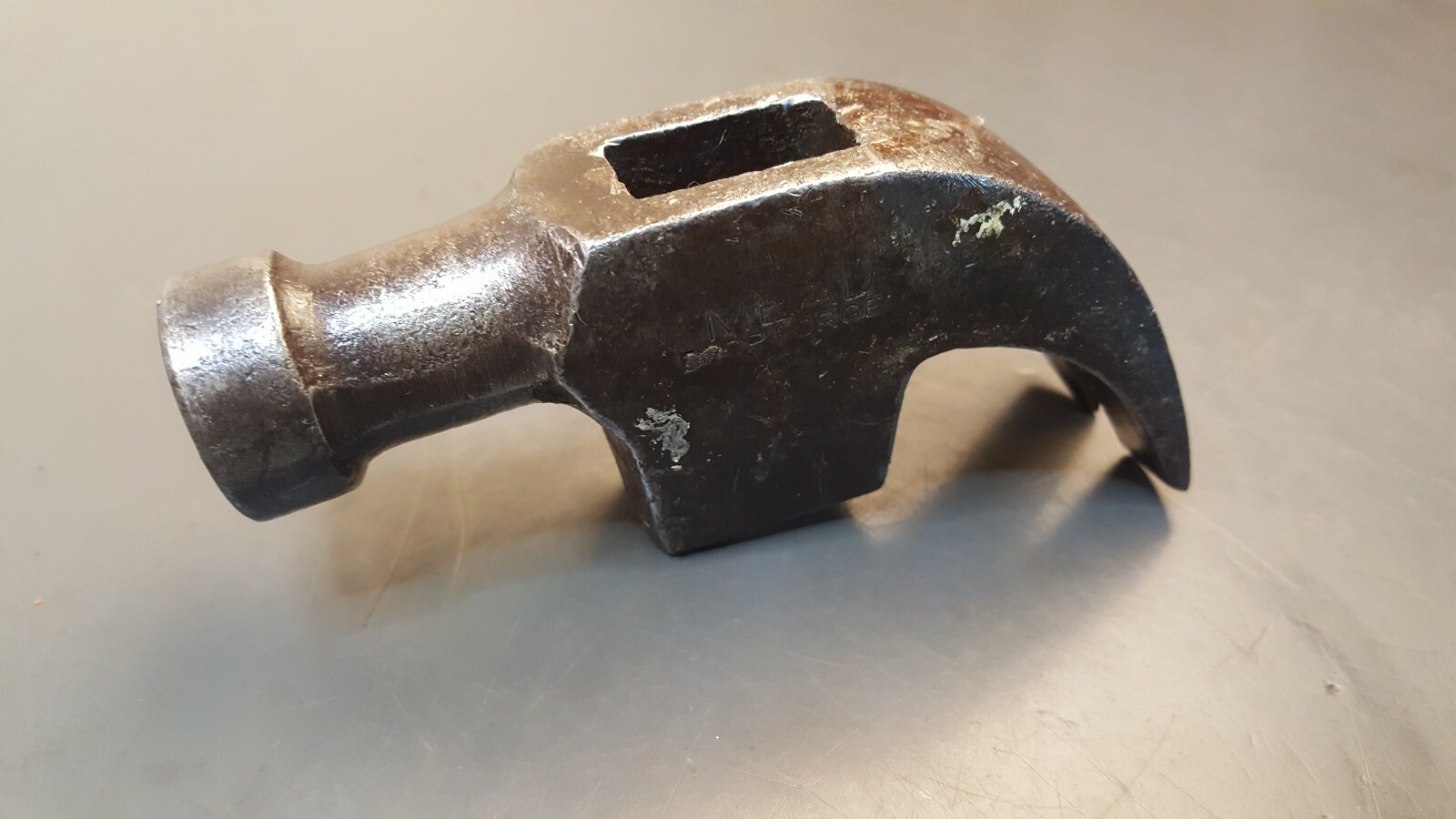 Vintage Mead Claw Hammer Head Bell Face Drop Forged 18.5 oz. 4 3/8 Length USA